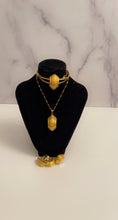 Load image into Gallery viewer, Ethiopian jewelry sets Big Coin Pendant Necklace Earring Ring Gold gifts for women African Eritrea dubai Habesha bridal set