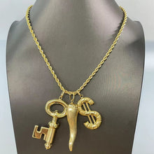 Load image into Gallery viewer, New Dubai Gold Jewelry Women's Fashion Necklace Boutique Wedding Bridal Copper Gold Design Trendy Chain Necklace