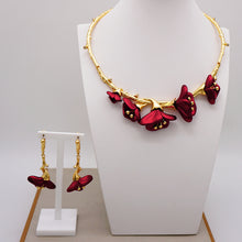 Load image into Gallery viewer, Fashion Wedding Jewelry Sets Gold Colour African Beads Necklaces Earrings Dubai Indian Bridal Jewelry Set For Women Party Gift