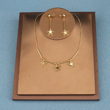 Load image into Gallery viewer, Dubai Gold Plated Jewelry Sets For Women African Bridal Wedding Gifts Party Copper Necklace Jewellery Set 2022 Trend Earings
