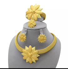 Load image into Gallery viewer, 18k Gold Plated Italian Jewelry Set For Wedding, Anniversary, Jewelry Set Gift, Necklaces Bracelets Earing Sets
