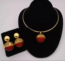 Load image into Gallery viewer, Fashion Nigerian Woman Wedding African Beads Jewelry Set Gold Color Fashion Dubai Gold Color Bridal Gift
