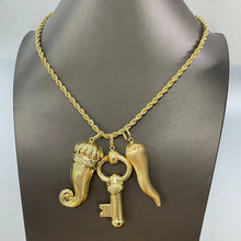 Load image into Gallery viewer, New Dubai Gold Jewelry Women&#39;s Fashion Necklace Boutique Wedding Bridal Copper Gold Design Trendy Chain Necklace
