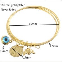 Load image into Gallery viewer, Wholesale 4pcs/set Luxury Gold Color Jewelry Muslim Turkish Bangles Ethiopian African Women Dubai Bracelet Party Wedding Gifts
