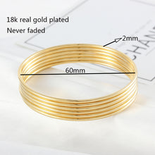 Load image into Gallery viewer, Wholesale 4pcs/set Luxury Gold Color Jewelry Muslim Turkish Bangles Ethiopian African Women Dubai Bracelet Party Wedding Gifts
