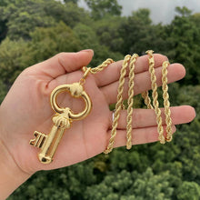 Load image into Gallery viewer, New Dubai Gold Jewelry Women&#39;s Fashion Necklace Boutique Wedding Bridal Copper Gold Design Trendy Chain Necklace
