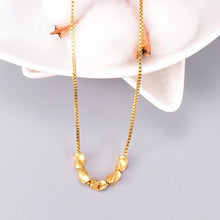 Load image into Gallery viewer, Plated 18K Gold Snake Bone Chain Light Chain Necklace Female 999 Full Gold Clavicle Chain Valentine&#39;s Day Birthday Jewelry Gift
