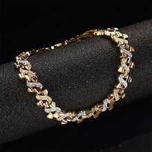 Load image into Gallery viewer, Trendy Romantic Heart Bracelet Gold Color Dubai Ethiopian African Women Jewelry
