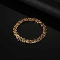 Trendy Romantic Heart Bracelet Gold Color Dubai Ethiopian African Women Jewelry